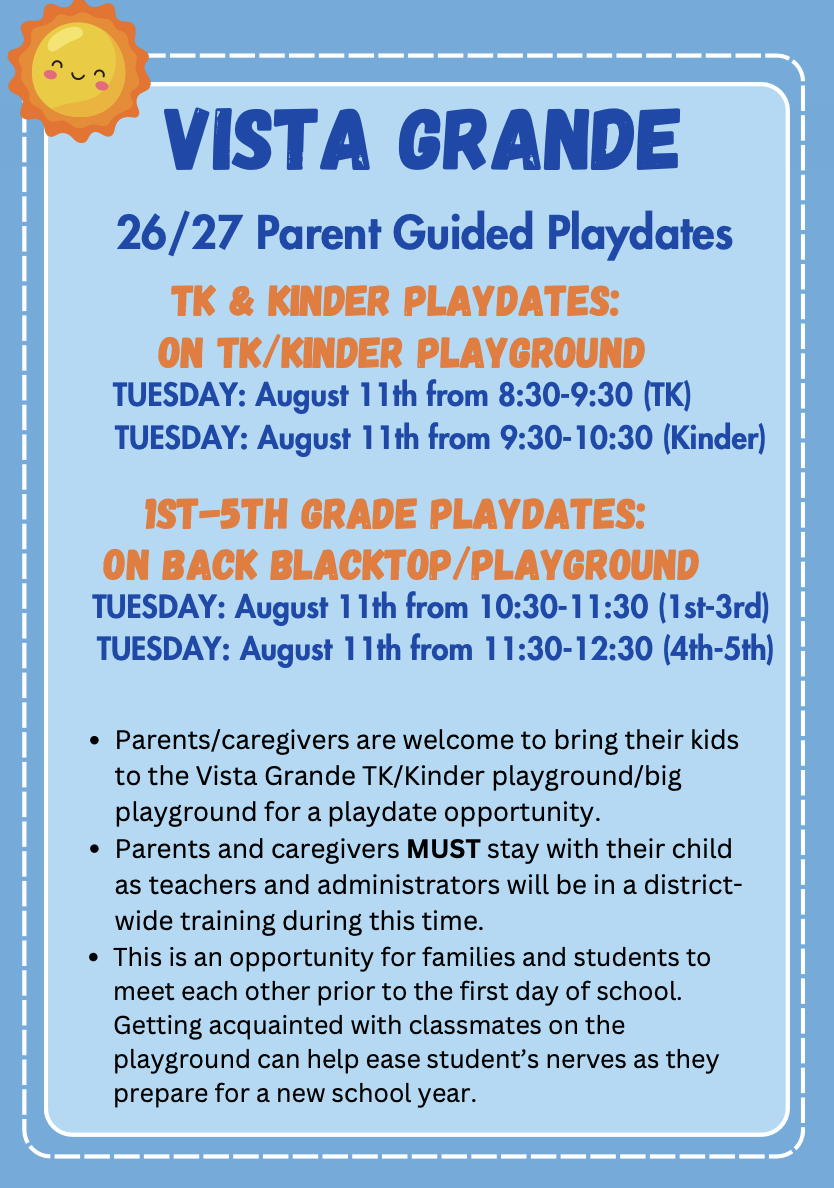 Back to School Night Dates