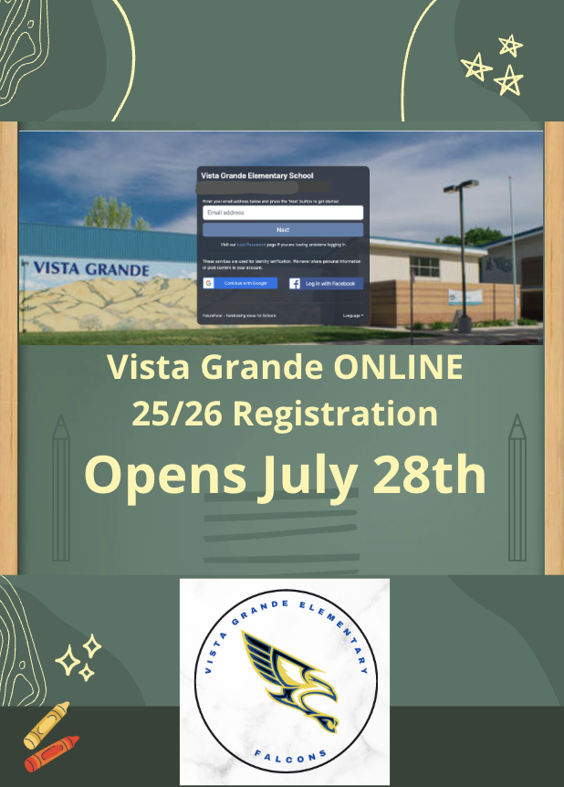 Vista Grande Online Registration Image