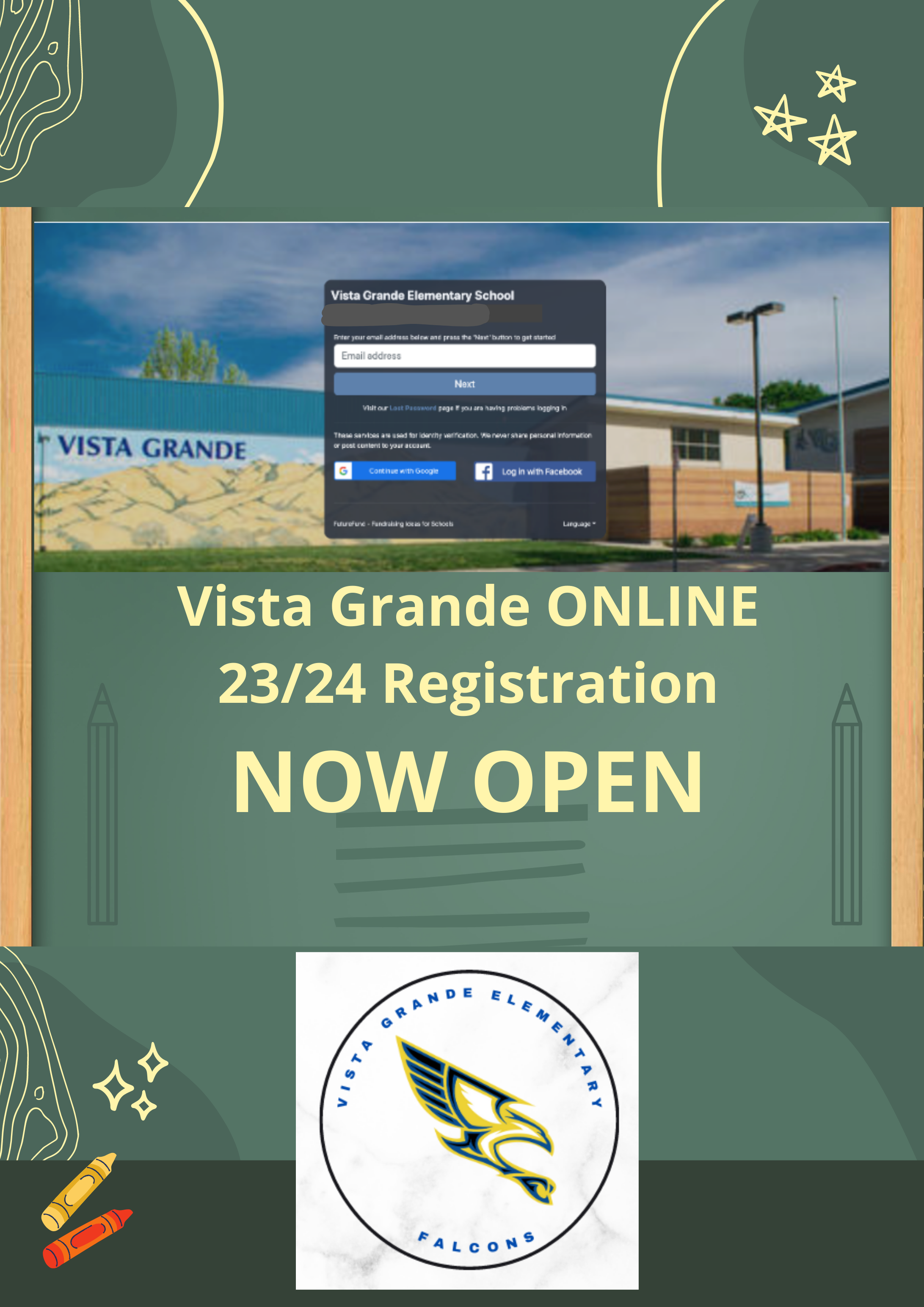 Vista Grande Online Registration Image