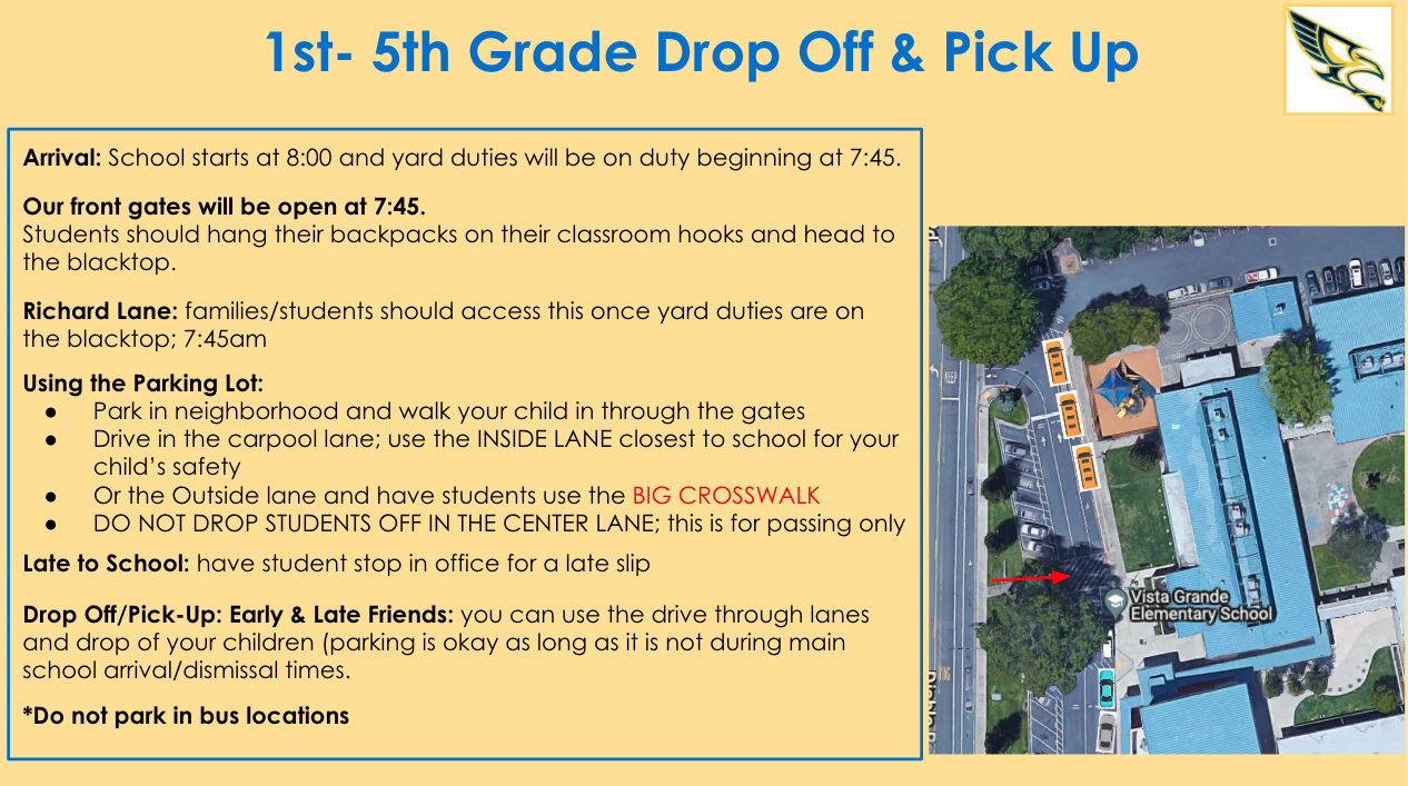 1st-5th Grade Drop Off & Pick Up Image